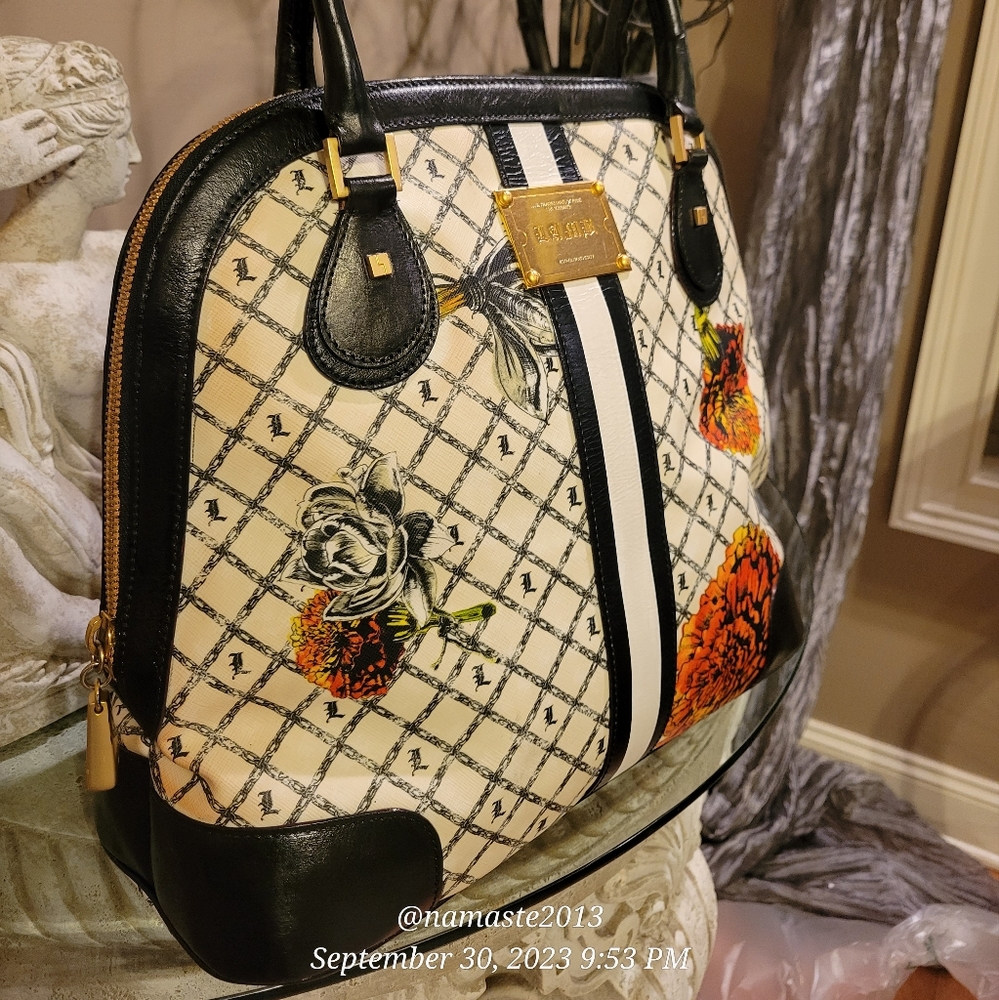 L.A.M.B. by Gwen Stefani Marigold Kingston Cambridge Shoulder Bag Luxury #532 - Picture 4 of 15